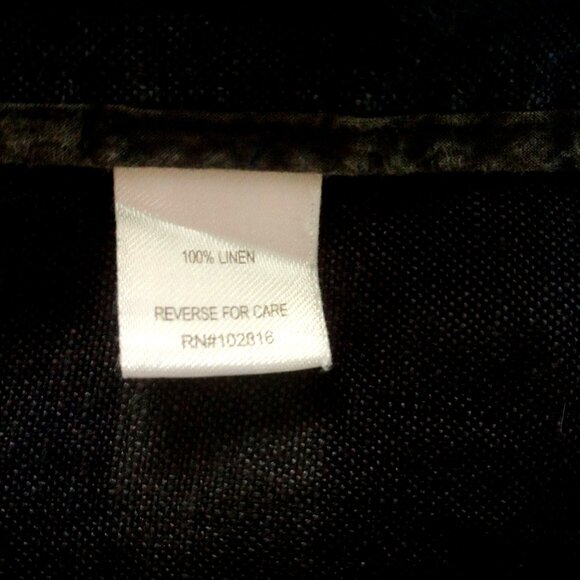 Garnet Hill Linen Career Business Travel Resort Nautical Coastal Button Blazer M - Picture 14 of 15